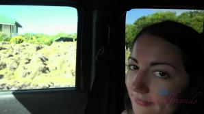 You take Lily to the beach and make her squirt in the car.