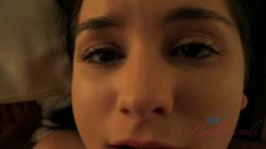 Violet takes you upstairs to fuck her.