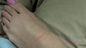 On a rainy day Zoe gets a facial in the car.